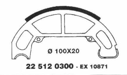 Brake Shoes 22 512 0300 - Beedspeed