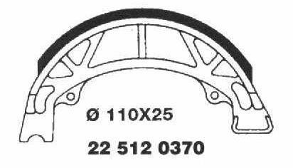 Brake Shoes 22 512 0370 - Beedspeed