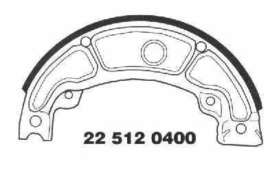 Brake Shoes 22 512 0400