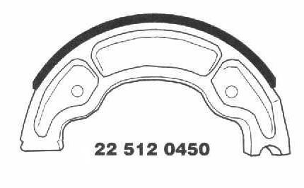 Brake Shoes 22 512 0450 - Beedspeed