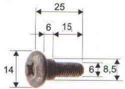 Fastener - Body Screw (12 185 6100)