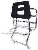 Vespa - Backrest And Folding Carrier - Rear Short Volvo - PX/PE
