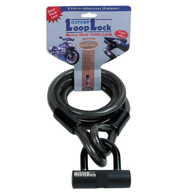 Lock - Cable Lock - 180cm x 15mm - Oxford Loop Lock