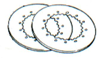 Vespa - Clutch - Plate Steels - Set 4 - Cosa, PX Disc, PX Elec S