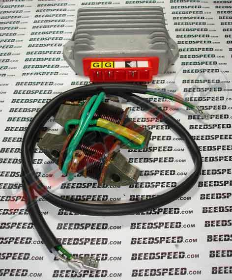 Vespa - Stator Plate - Lighting Coil Set 12V + Reg - V50/Super