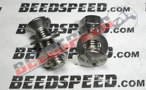 Vespa - Helmet Hook - Fastening Screws - Pair - Stainless