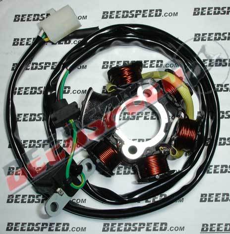 Electrical - Stator Plate - 6 Pole Peugeot 50 Speedfight/Speedak