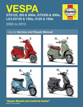 Manual - Haynes Vespa GTS/GTV/LX/LXV/S - 125-300cc - 4898