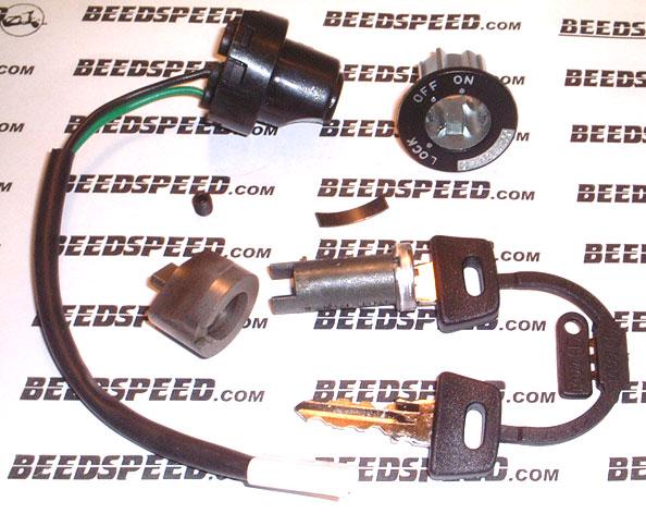 Vespa - Steering Lock Kit - EFL Electric Start Models - 3 Barrel