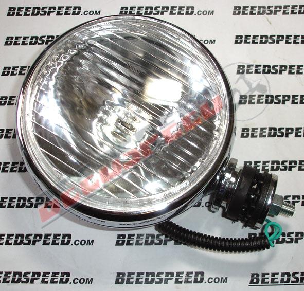 Lamp - Spot Light 15cm - Flat Backed - Chrome - Clear Lens