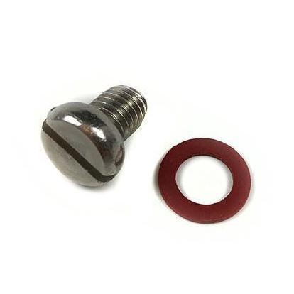 Vespa - Engine Case - Oil Level Plug - Polished Stainless Steel
