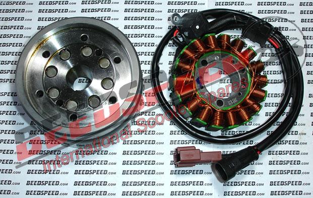 Electrical - Stator Plate And Flywheel - Aprillia/Piaggio400/500