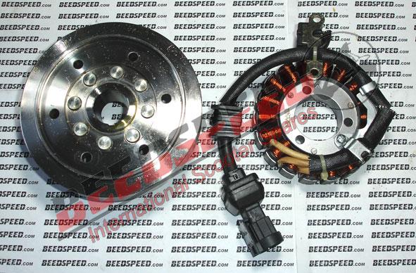 Electrical - Stator Plate and Flywheel - Derbi/Piaggio 250cc - G
