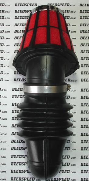 Lambretta - Air Filter Hose 20mm with Malossi Filter - 20mm / 25