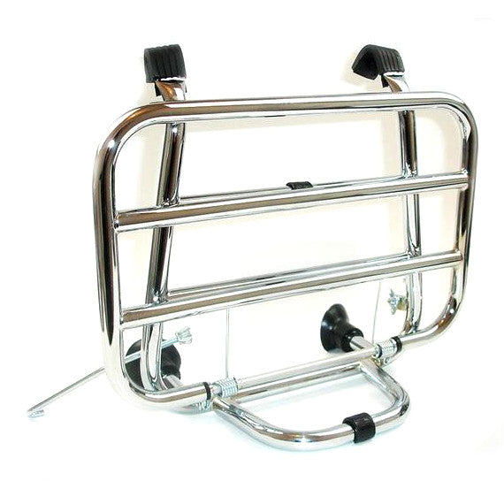 Vespa PX PE T5 V50 Prim ET3 Super Sprint LML 2T/4T Front Carrier - Chrome - Close Fit