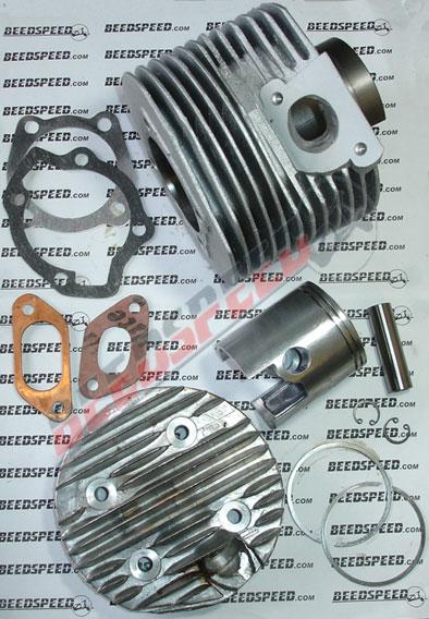 Lambretta - Barrel / Piston And Head 190cc Kit - Alloy - New With Polished Ports