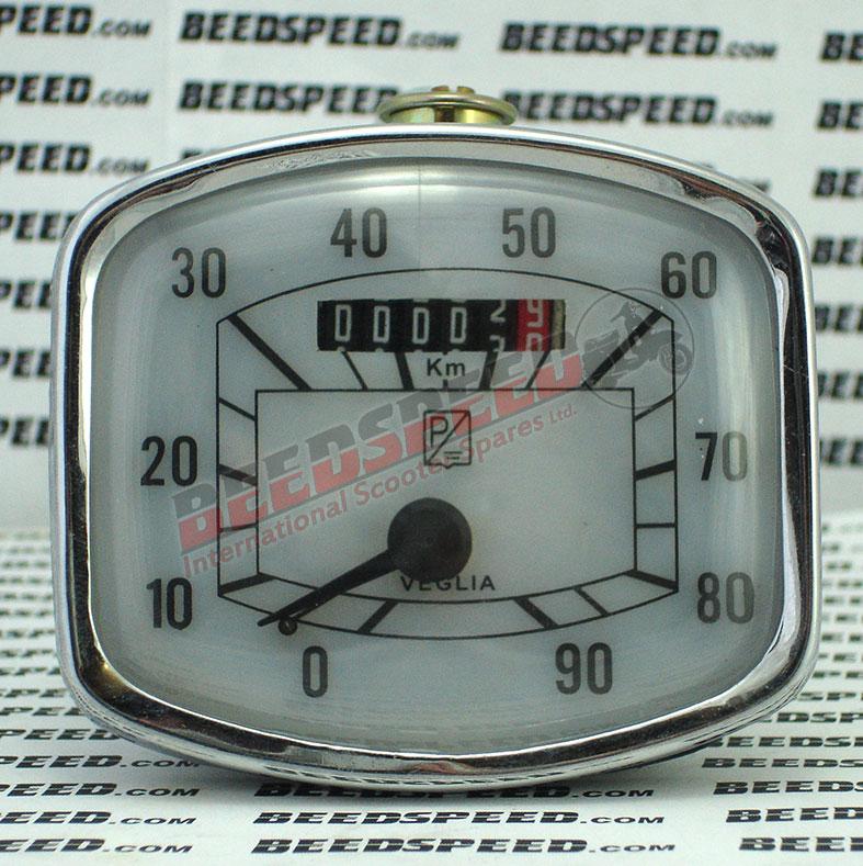 Vespa - Speedometer - GS 150 - 90KMH - White Face