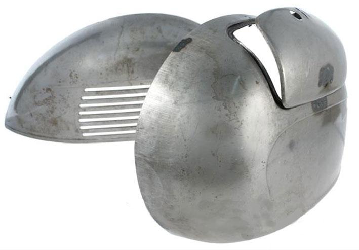 Vespa - Side Panel - Sportique, VNA, VNB, VBB - Pair - Oiled Bare Metal