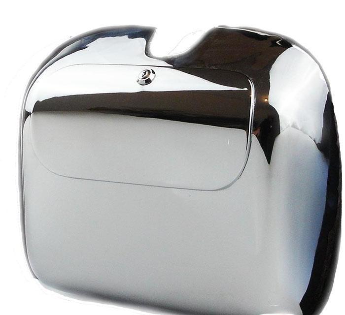 Vespa - Tool Box and Lid Assembly - GS Style For PX - Chrome