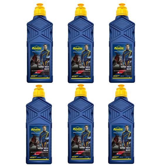 Oil - Putoline - MX9 Ester Tech Fully Synthetic Two Stroke - Injet/Pre Mix - 1 Litre - 6 Pack