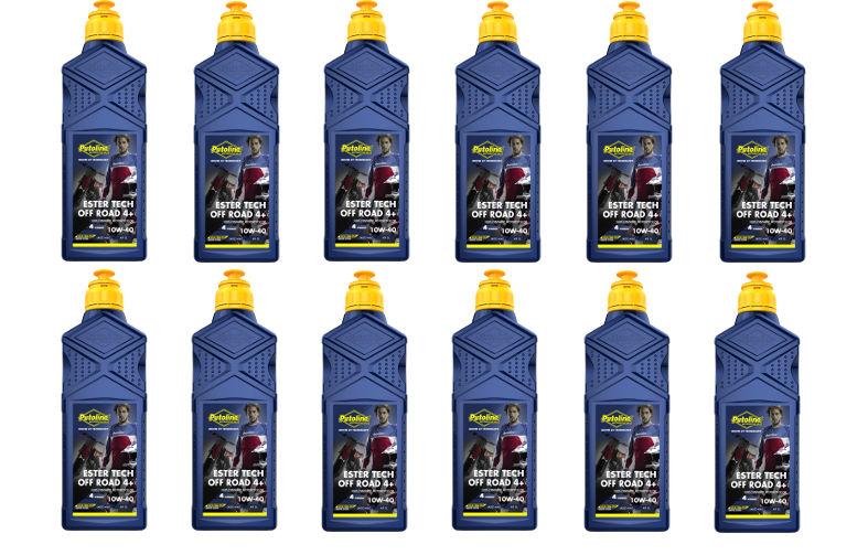 Oil - Putoline -Ester Tech Off Road 4+ Four Stroke Oil Fully Synth - 1 Litre - Box/12 Pack