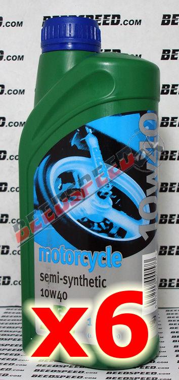 Oil - Rock Oil - 4Stroke Motorcycle 10w40 Semi-Synthetic - 1 Litre - 6 Pack