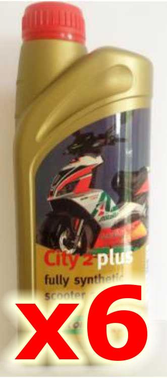 Oil - Rock Oil - 2Stroke City2Plus Fully Synthetic - 1 Litre - 6 Pack