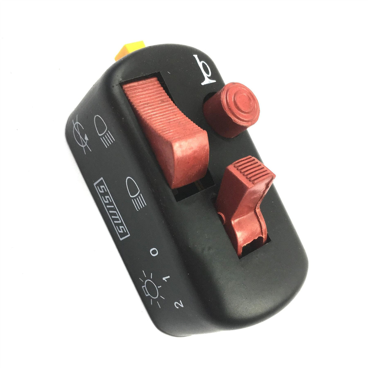 Vespa Primavera Super Sprint Rally 12V Conversion Light Switch - Black Body