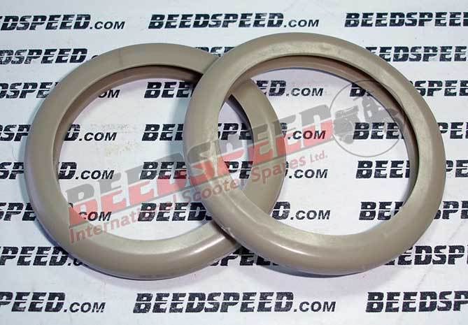 Twistgrips - Balloon Grips - Outer Rings - Pair - Beige - Beedspeed