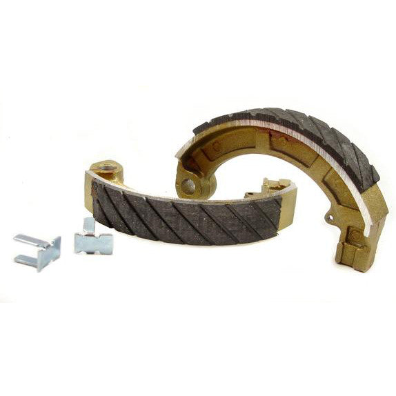 Vespa 125 150 Super P150S 8 inch Rear Brake Shoes - Newfren FTR Grooved