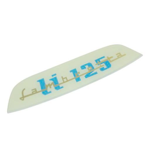 Lambretta - Badge - Rear Frame Badge Insert Li 125 - Gold/Cream