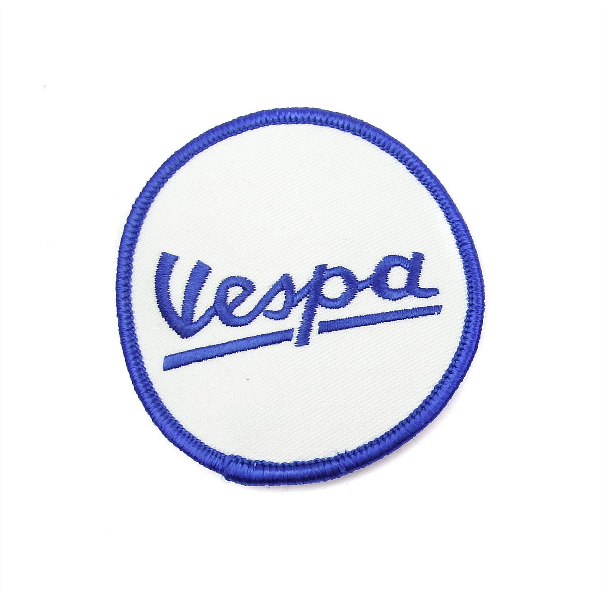 VESPA ROUND PATCH SEW ON - BLACK & WHITE 7CM