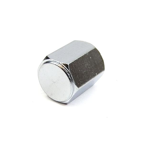 Valve Cap Small Silver Hex