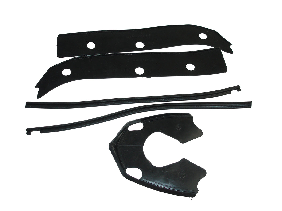 Lambretta GP Horncover And Front Mudguard Rubber Kit - Black