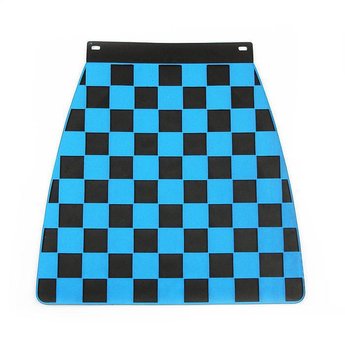 Universal Pressed Chequered Type Mudflap Blue & Black