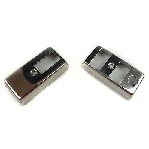 Vespa - Light And Indicator Switch Covers - PX, T5 - Polished SS