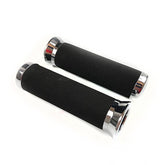 Vespa Lambretta Harley Chrome & Foam Twist Grips 1" 25mm
