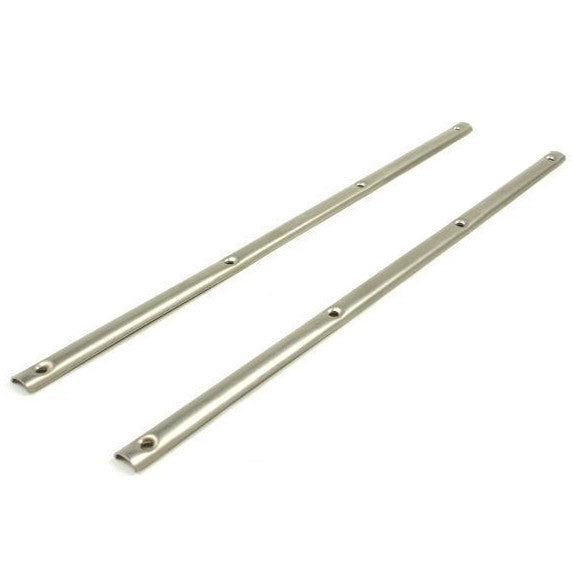 Vespa P125X P150X P200E Bridge Piece Centre Mat Fixing Strips - Stainless Steel