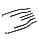 Lambretta GP DL Floor Runner Plastics Front And Rear - Black