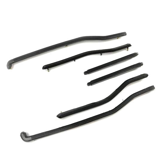 Lambretta GP DL Floor Runner Plastics Front And Rear - Black