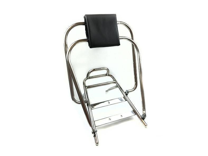 Vespa PX, PE, T5 Classic LML Flip Over Flip Flop Backrest - Stainless Steel