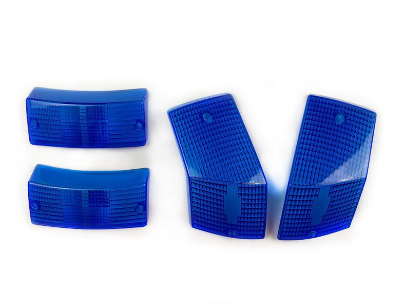 Vespa PX PE T5 LML 125 150 200 Indicator Lens Set - Blue