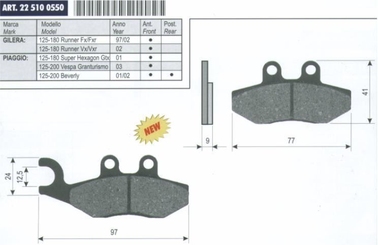 Brake Pads 22 510 2620