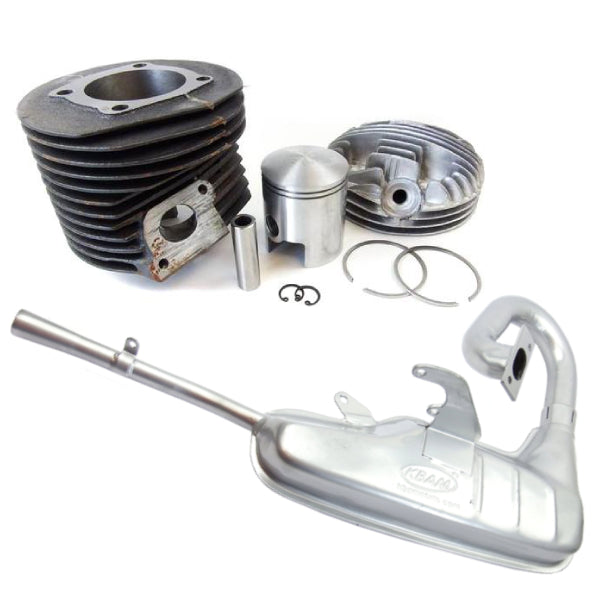 Lambretta November BUNDLE Big Bore 42mm Exhaust + Barrel / Piston & Head 175cc Kit