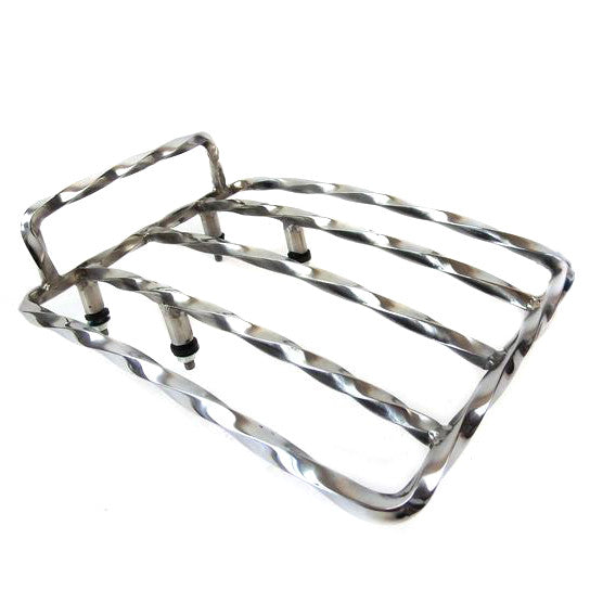 Lambretta Series 1 2 Li TV Twisted Rear Sprint Rack - Stainless Steel