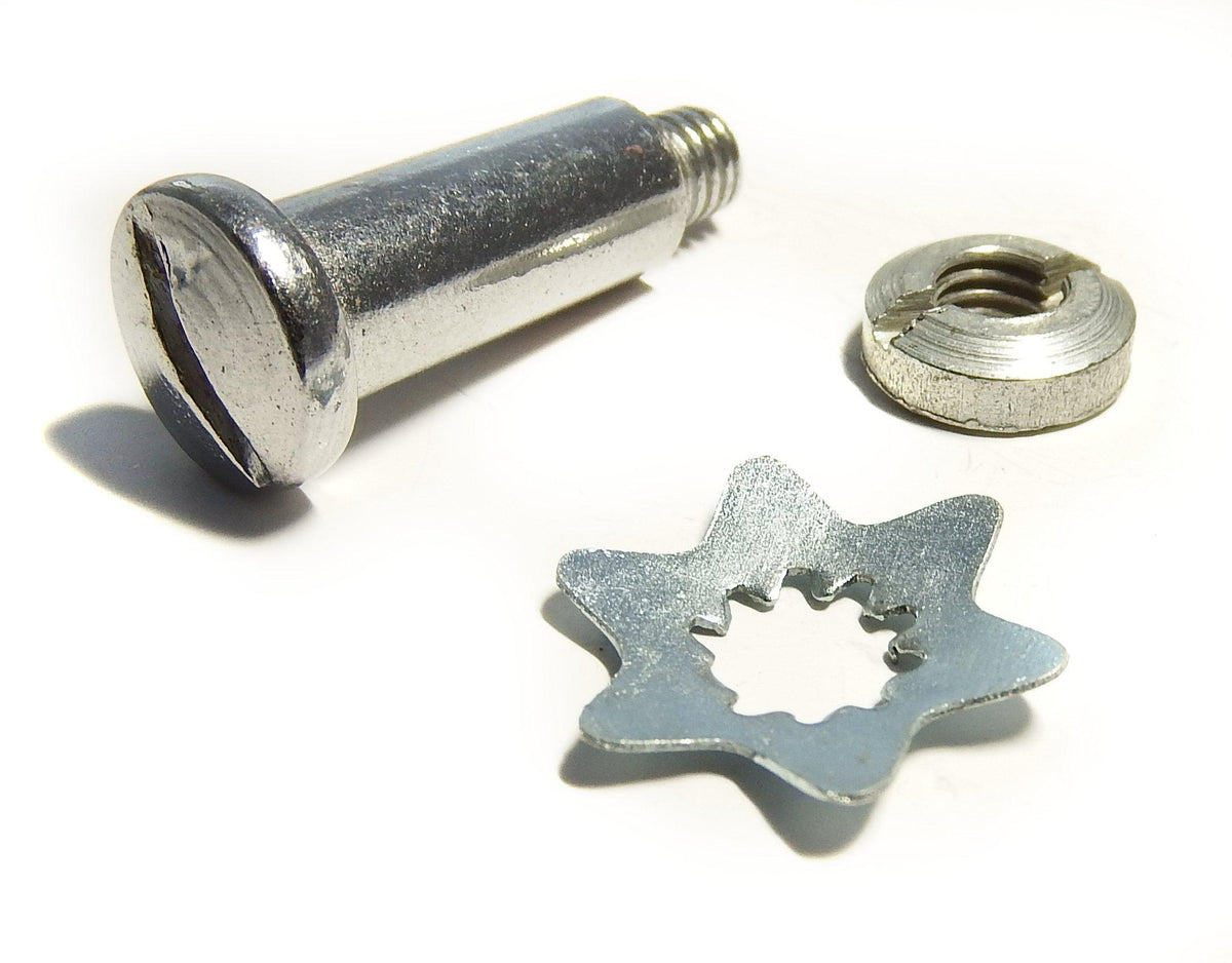 Lambretta - Lever Pivot Bolt, Nut and Star Washer - Beedspeed