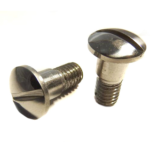 Vespa Lambretta Seat Strap Fixing Screws - Polished Stainless Steel