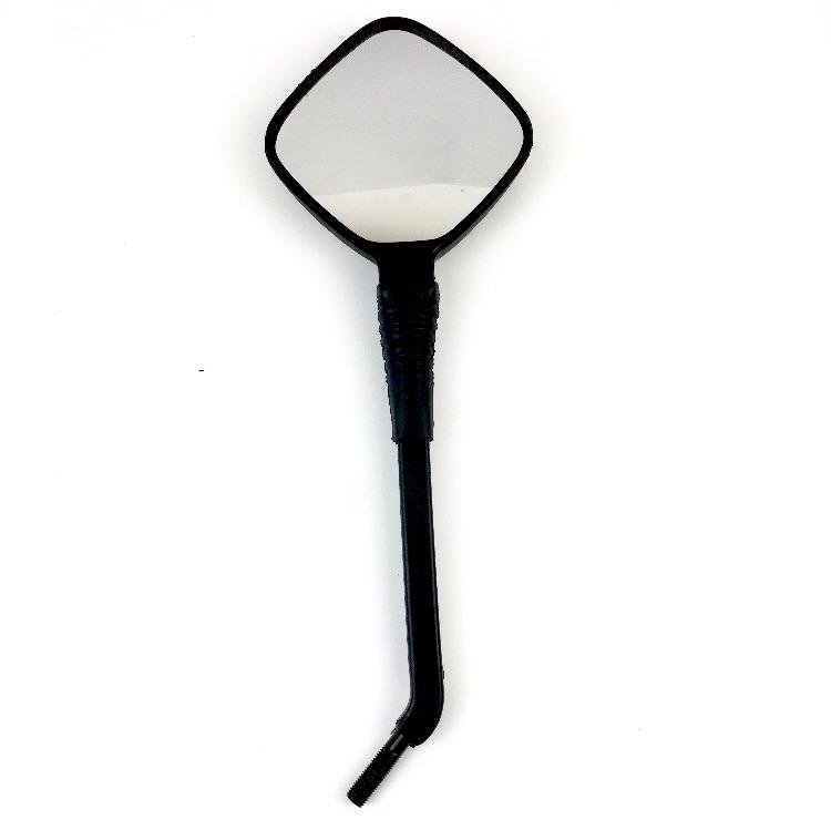 Vespa PX PE PK T5 Classic Square Black Mirror - Bolts Under Headset