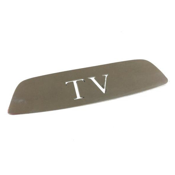 Lambretta Series 3 TV Rear Frame Badge Insert TV Laser Cut Stainless Steel