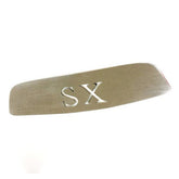 Lambretta Series 3 SX Rear Frame Badge Insert SX Laser Cut Stainless Steel